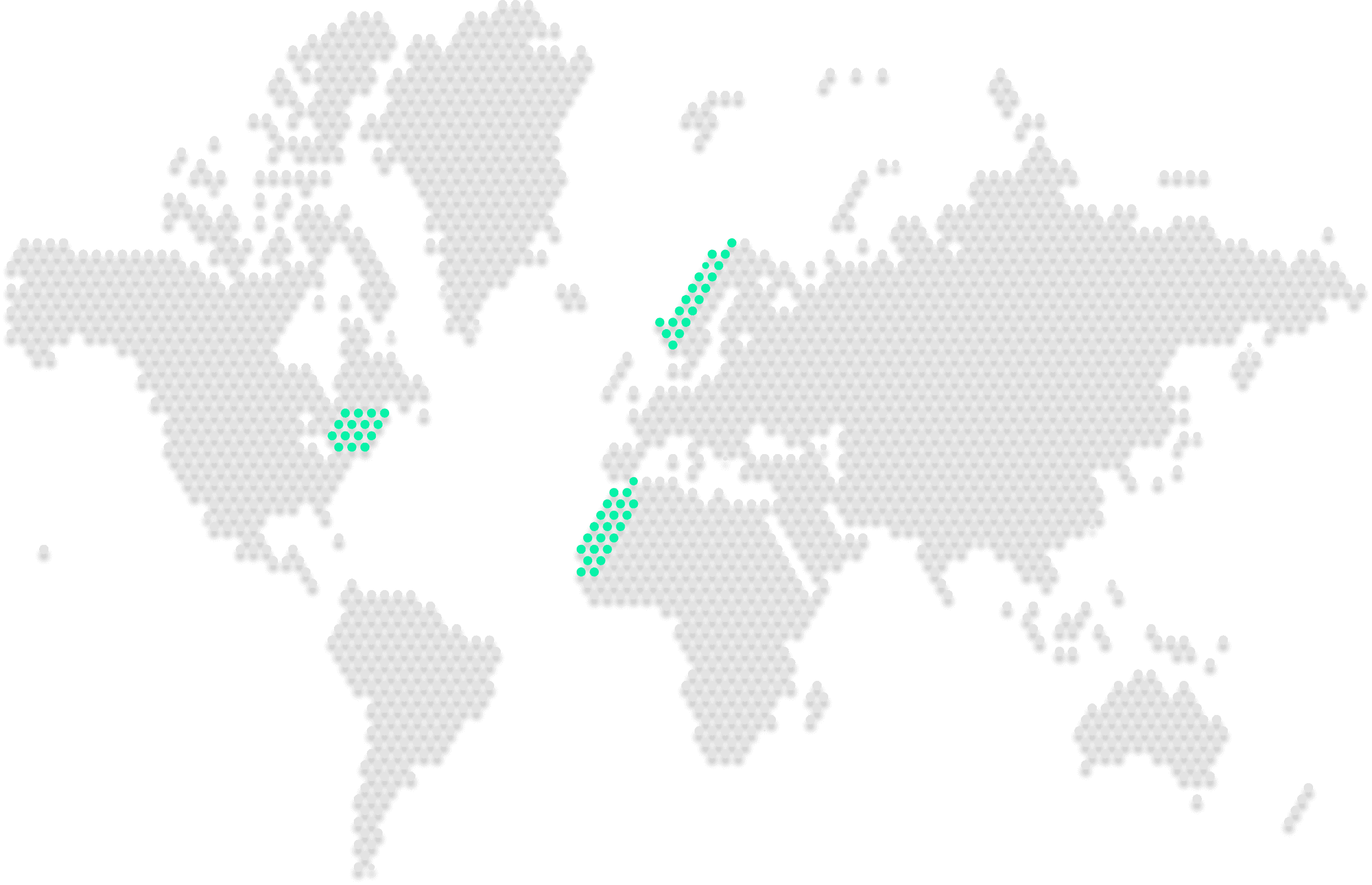 World map showing N Digital Trust office locations in USA, Morocco and Norway